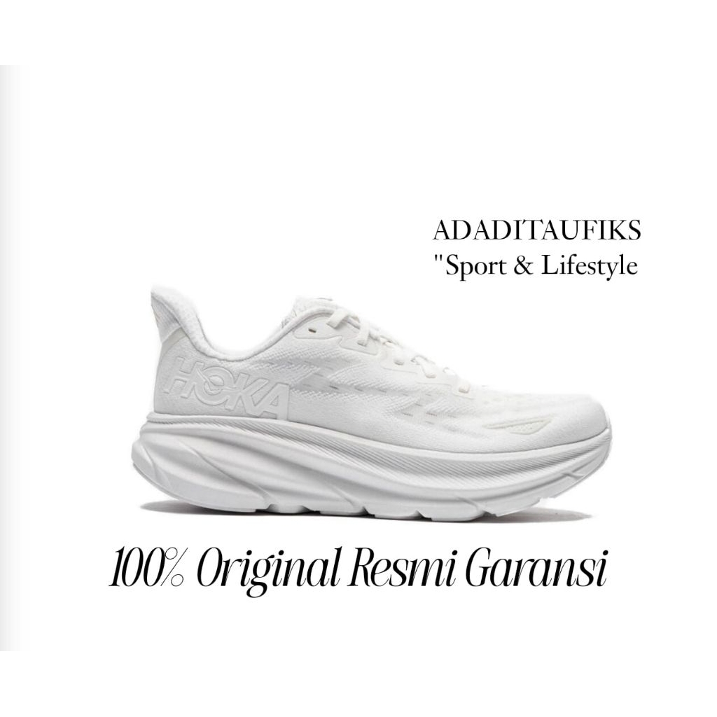 Sepatu Running Hoka One W Clifton 9 Original 1127896/WWH