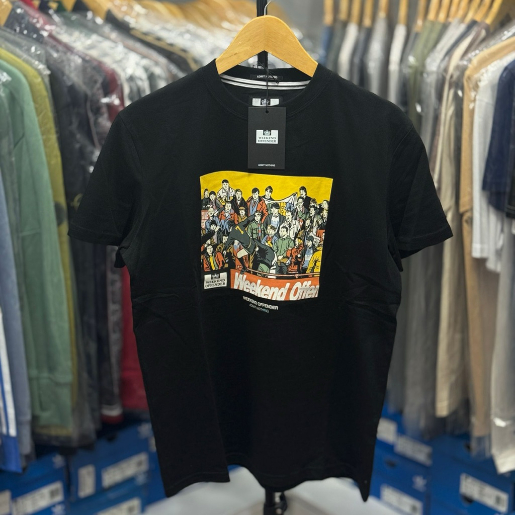 T Shirt Weekend Offender Eric Cantona Graphic - Black BNWT Original 100% Size : XS ( 68 X 50 )