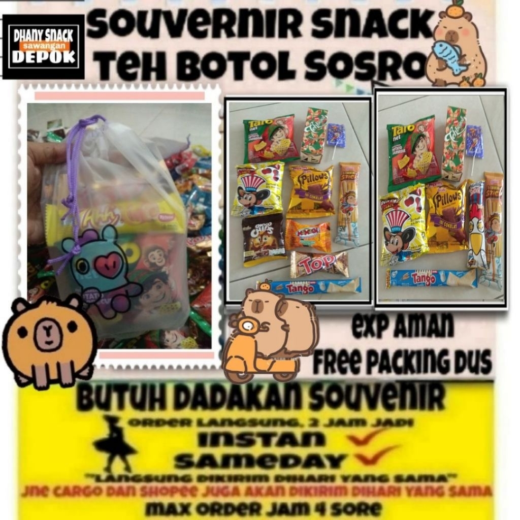 Paket Snack ulang tahun anak/paket snack ultah anak/souvenir snack anak/hampers snack anak/ mini gif