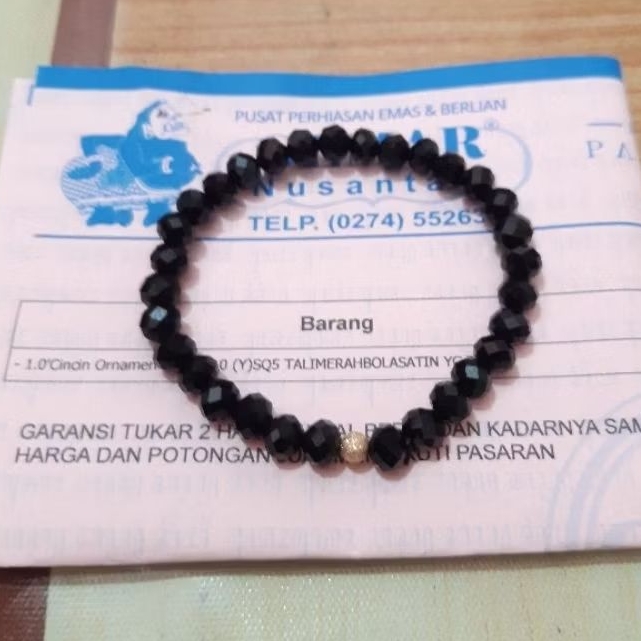Gelang Tali Ceko Dior Satin 0,1gram Semar Nusantara