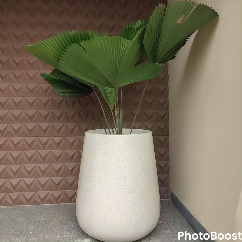 pot tanaman teraso model palm besar | pot terrazzo | pot tanaman terazzo