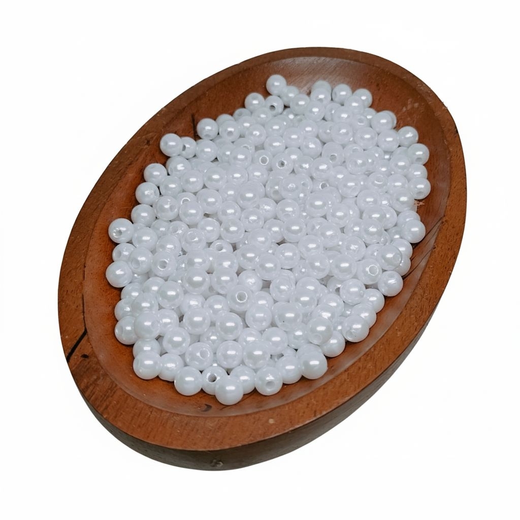 Mutiara Putih Pearl Manik Manik Putih BW Putih Susu