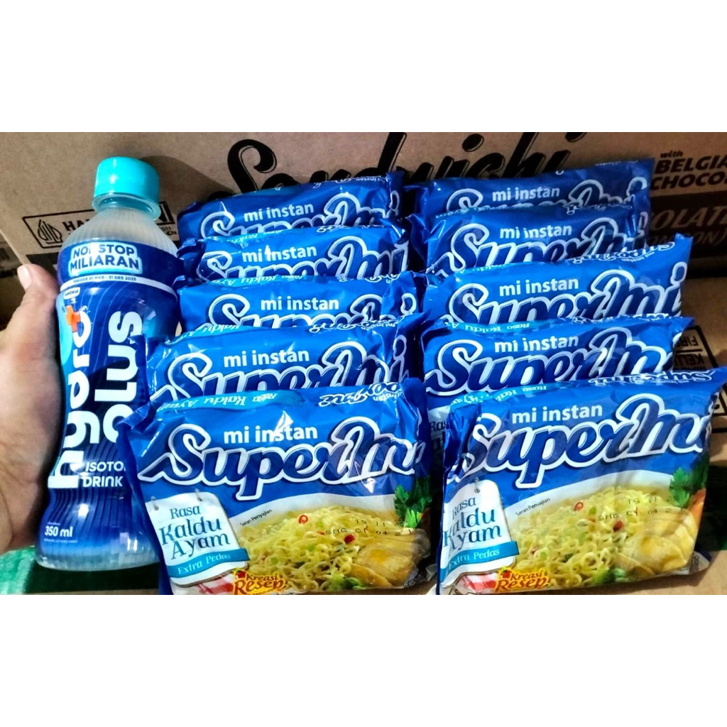 

PAKET SUPERMI + HIDROPLUS ( mie 10pcs + hidro plus 1 )