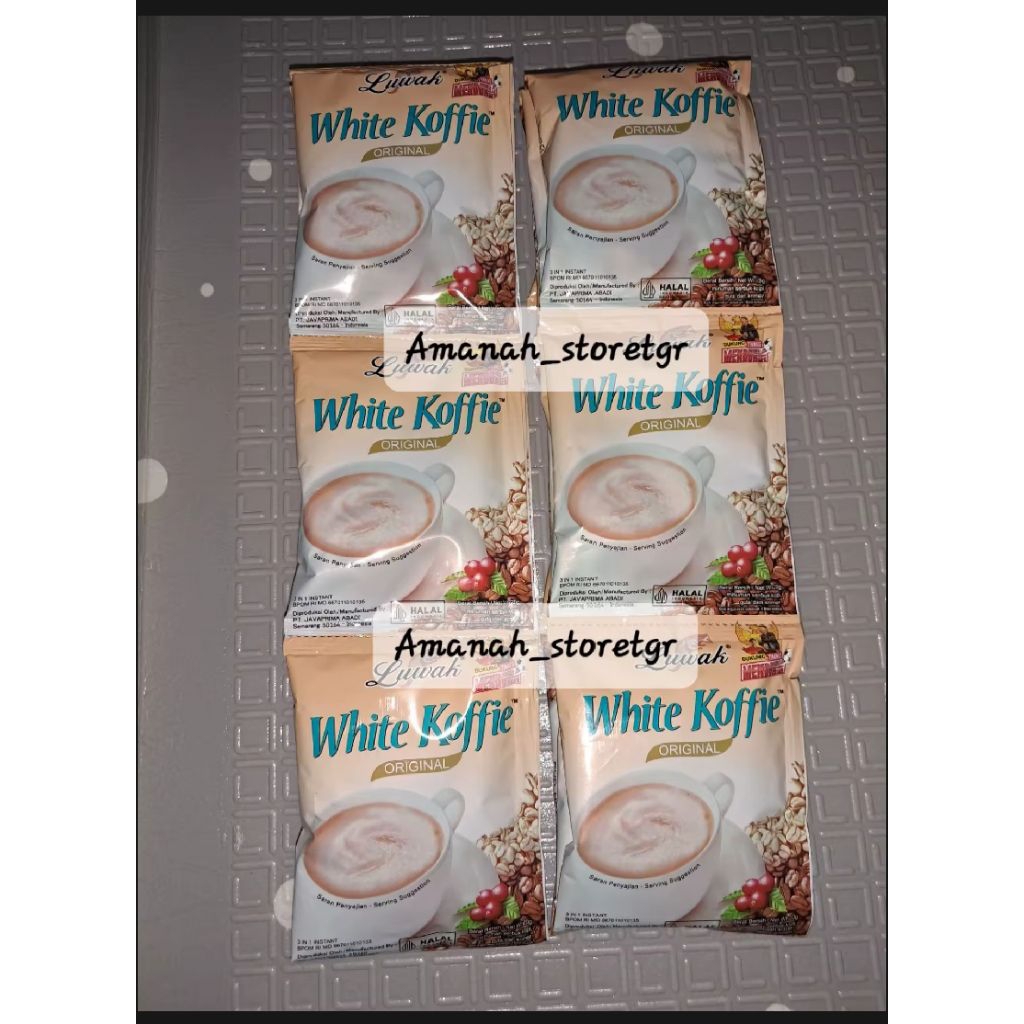 

Luwak White Koffie Coffe 1 renceng / 10 sachet murah
