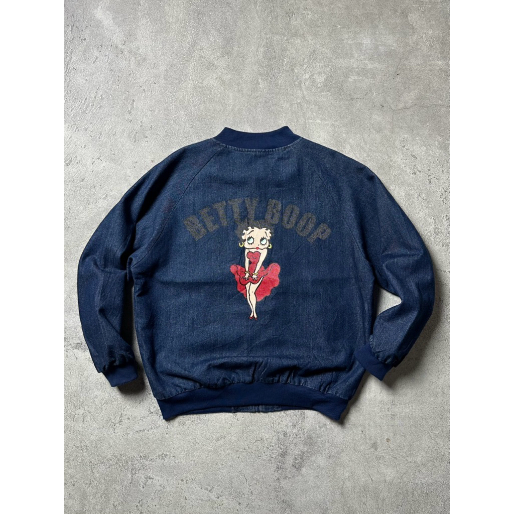 BETTY BOOP X DENIFITS BOMBER DENIM JACKET