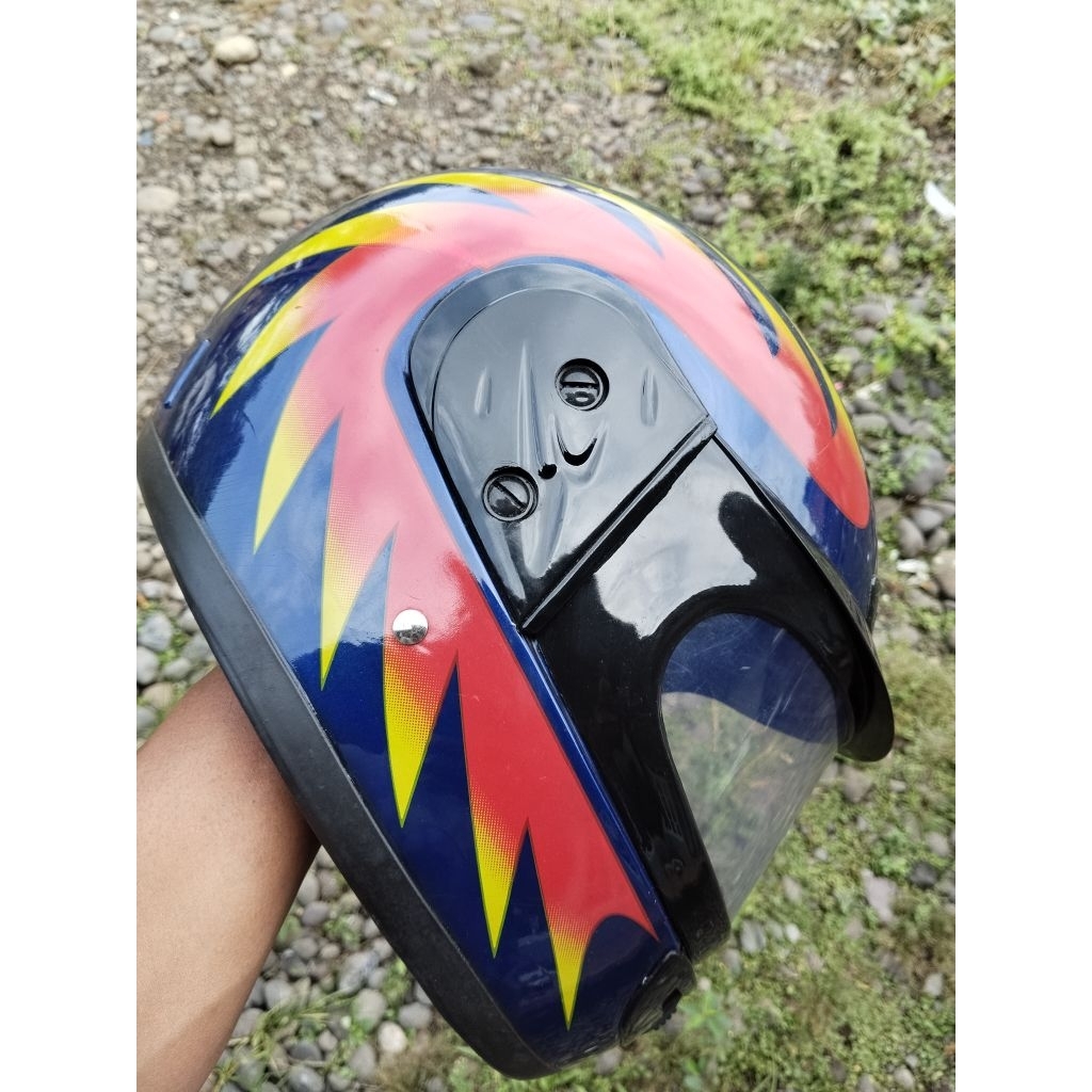 Helm fullface cakil helm lawas helm jadul helm antik helm Top 1 TOP1 top one original NOS