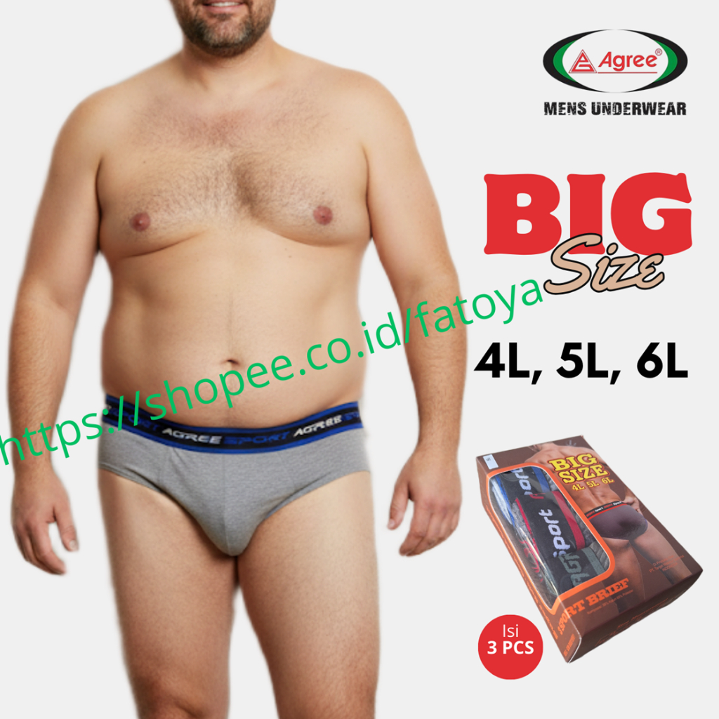 AGREE Celana Dalam Pria Besar Jumbo Big Size XXL - XXXXXL