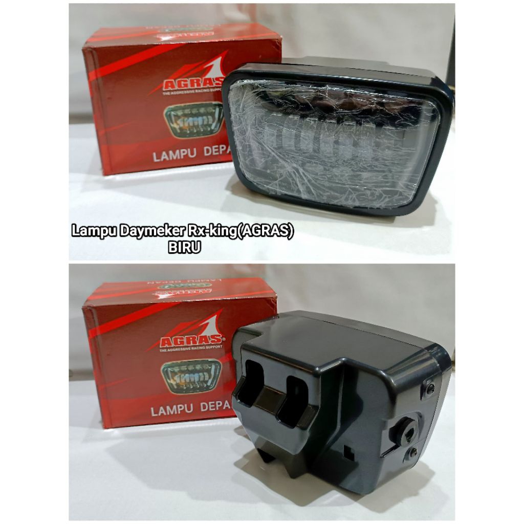 REFLEKTOR LAMPU DEPAN DAYMEKER RX-KING/LAMPU DEPAN RX-KING NEW LED DAYMEKER(AGRAS).