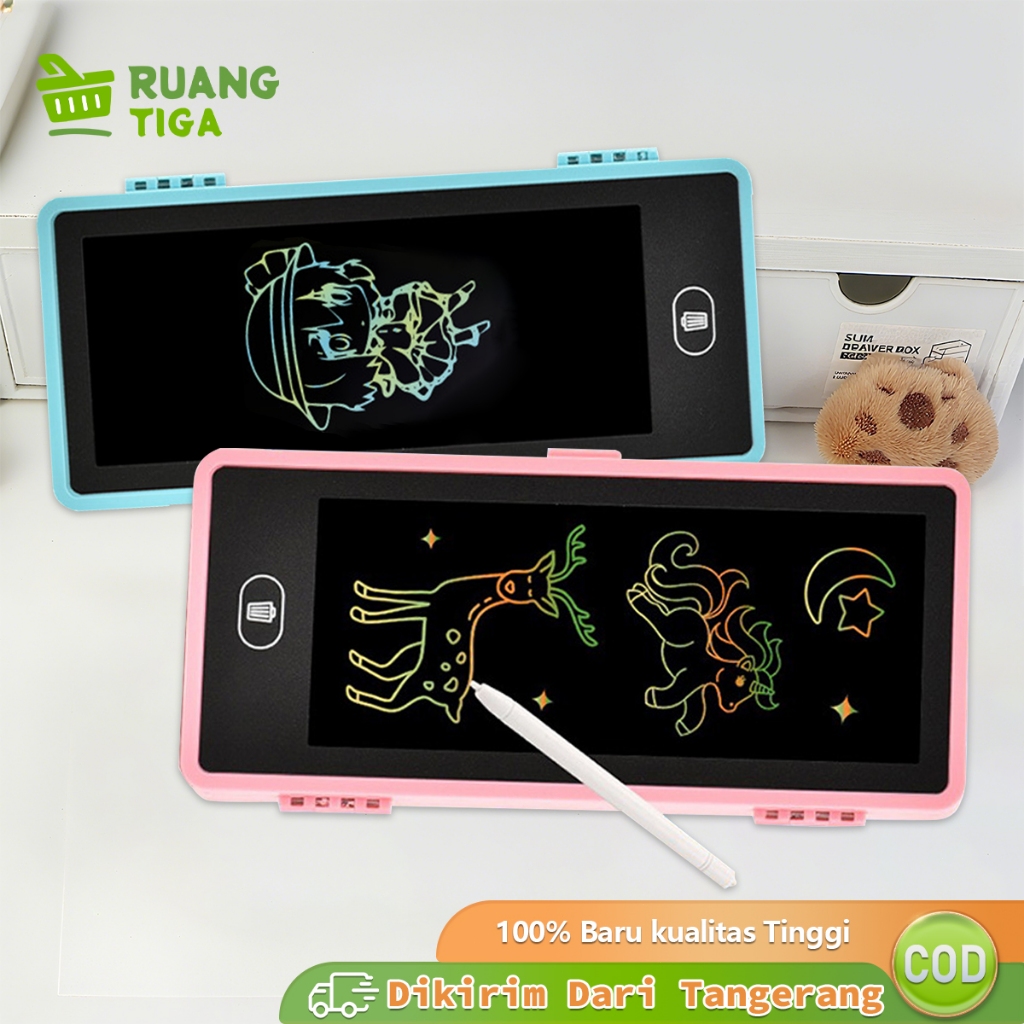 

Kotak Pensil Dengan Digital LCD Drawing Pad Box Case Yang Dapat Dihapus