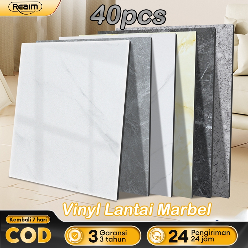 Reaim Vinyl Lantai  60 x 60 cm/30 x 30 cm/Sticker Vinyl Lantai  Lantai kayuparquet Dengan Lem