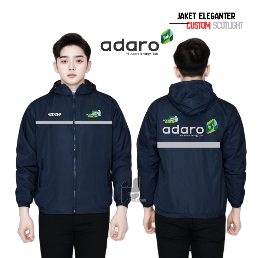 JAKET TAMBANG CUSTOM PERUSAHAAN ADARO ENERGY JAKET SERAGAM KERJA  ADARO