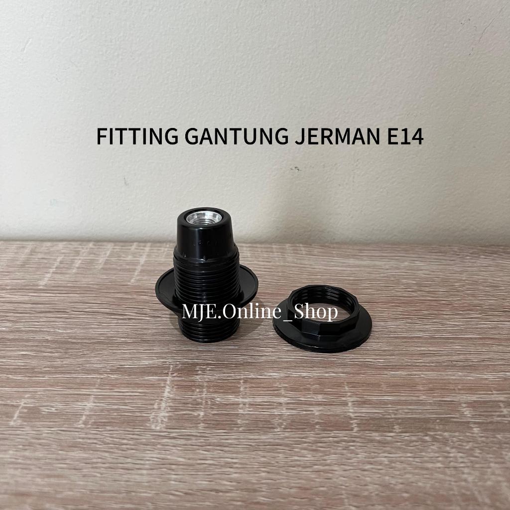 FITTING JERMAN E14 DOUBLE RING / FITTING LAMPU GANTUNG E14 ULIR