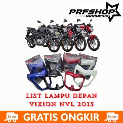 PROMO List Lampu Depan Vixion 2013 NVL / Cover Lampu Depan Vixion 2013 NVL / Ring Lampu Vixion 2013 