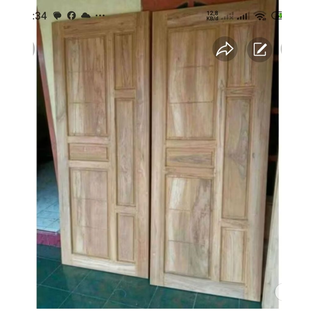 pintu ukuran 80x200 plus kusen