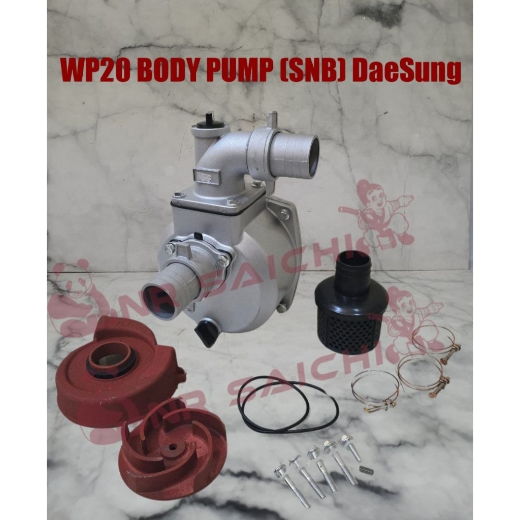 Water Pump Body Pump Pompa Alkon SNB50 SNB 50 2" 2 Inchi 2 Inch Dapat Dipasang di mesin GX160 GX200 