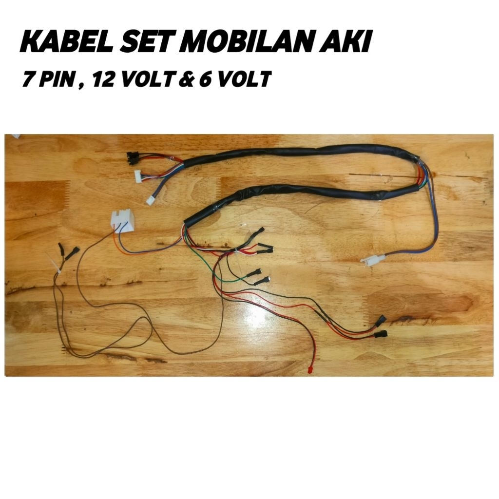 Kabel set rangakaian mobilan aki anak