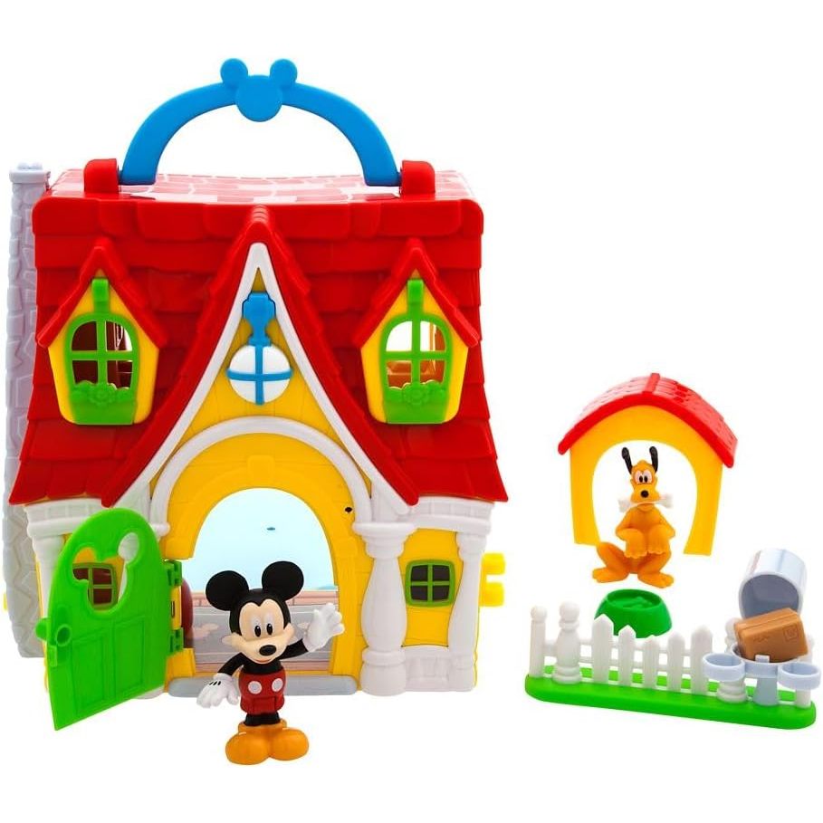 READY DISNEY STORE OFFICIAL MICKEY MOUSE CLUBHOUSE TOYS PLAY SET - INTERACTIVE PLAYHOUSE JUNIOR