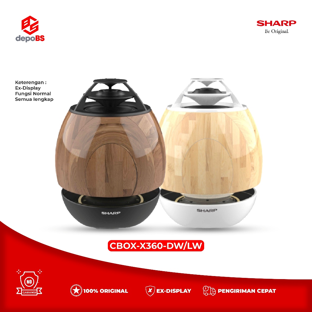 [EX-DISPLAY] Speaker 360 CBOX-X360-LW Speaker 360 Series Audio Bluetooth 5.0 Suara 360°