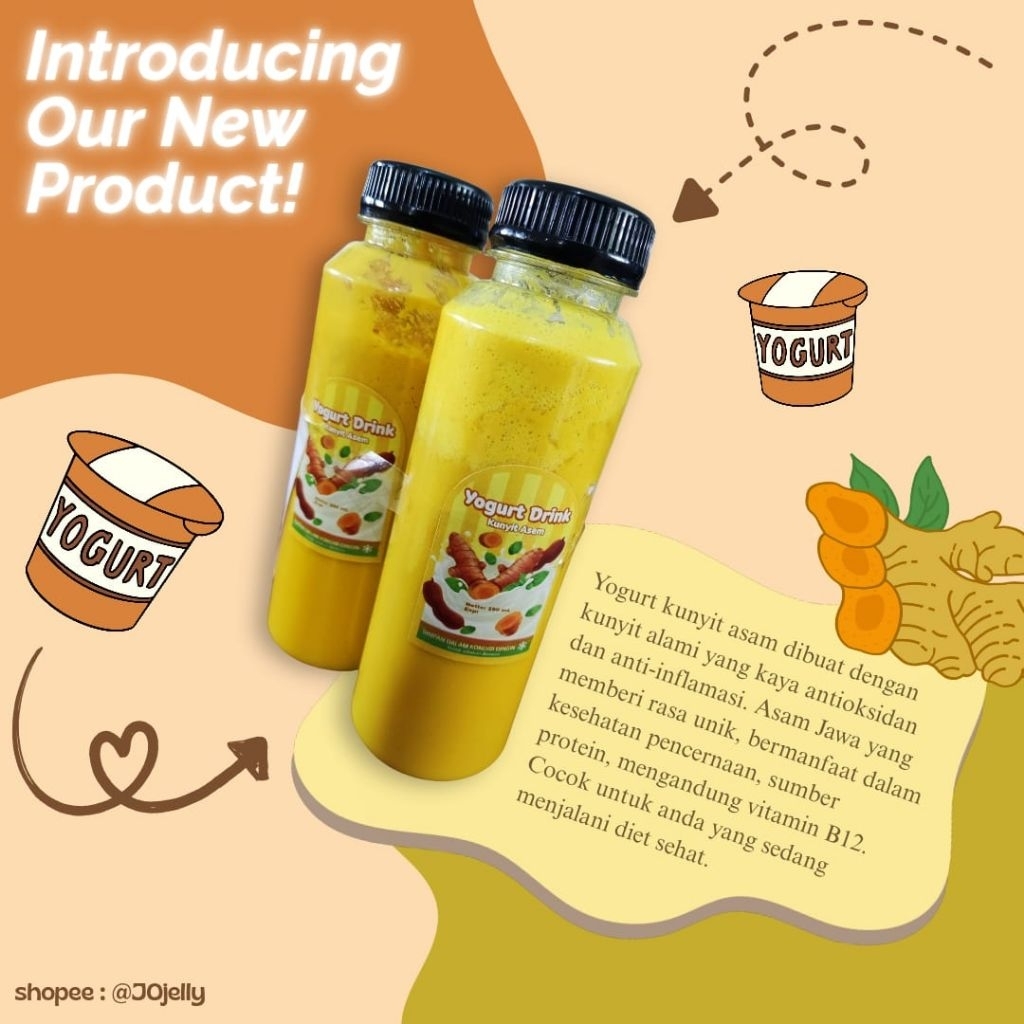 

Yogurt Herbal, Yogurt Kunyit Asam, Yogurt Semangka, Yogurt Melon