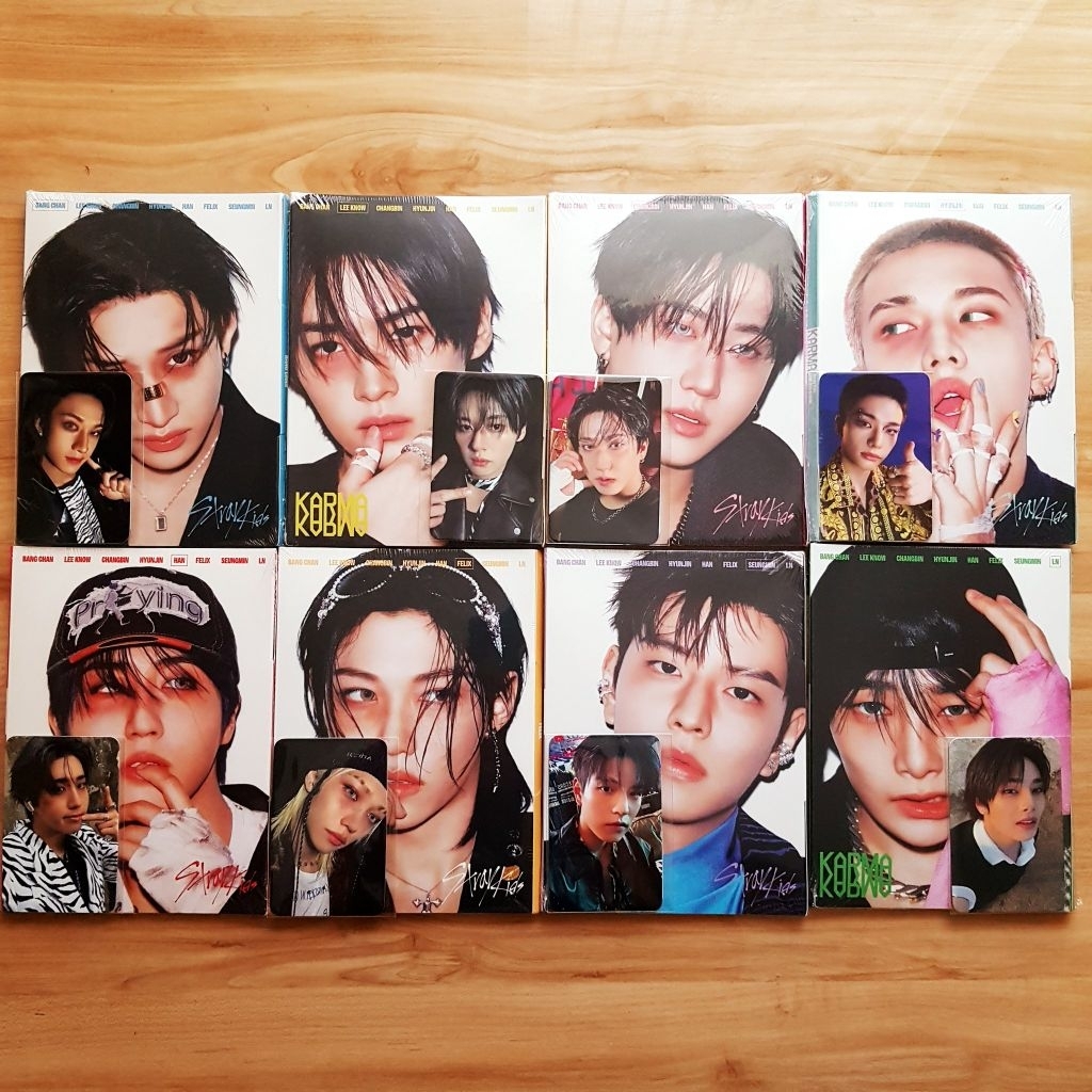 [READY] STRAY KIDS KARMA ACCORDION VER SEALED FIRST PRESS + POB ALADIN BANGCHAN BC HYUNJIN CHANGBIN 