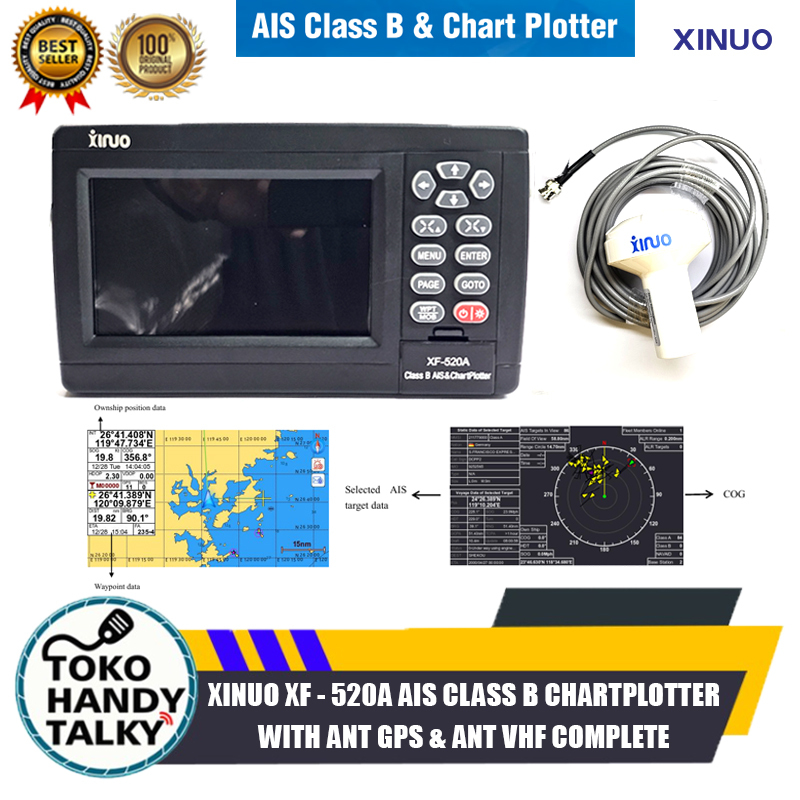 Xinuo GPS AIS XF 520A Class B Gps Chartplotter With Antena GPS VHF Xinuo XF-520A Original