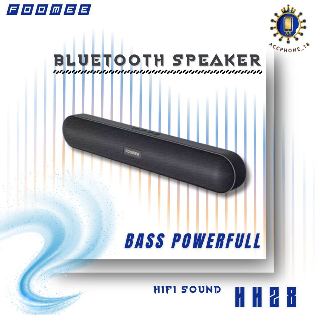 FOOMEE HH28 Speaker Bluetooth SOUNDBAR WIRELESS original