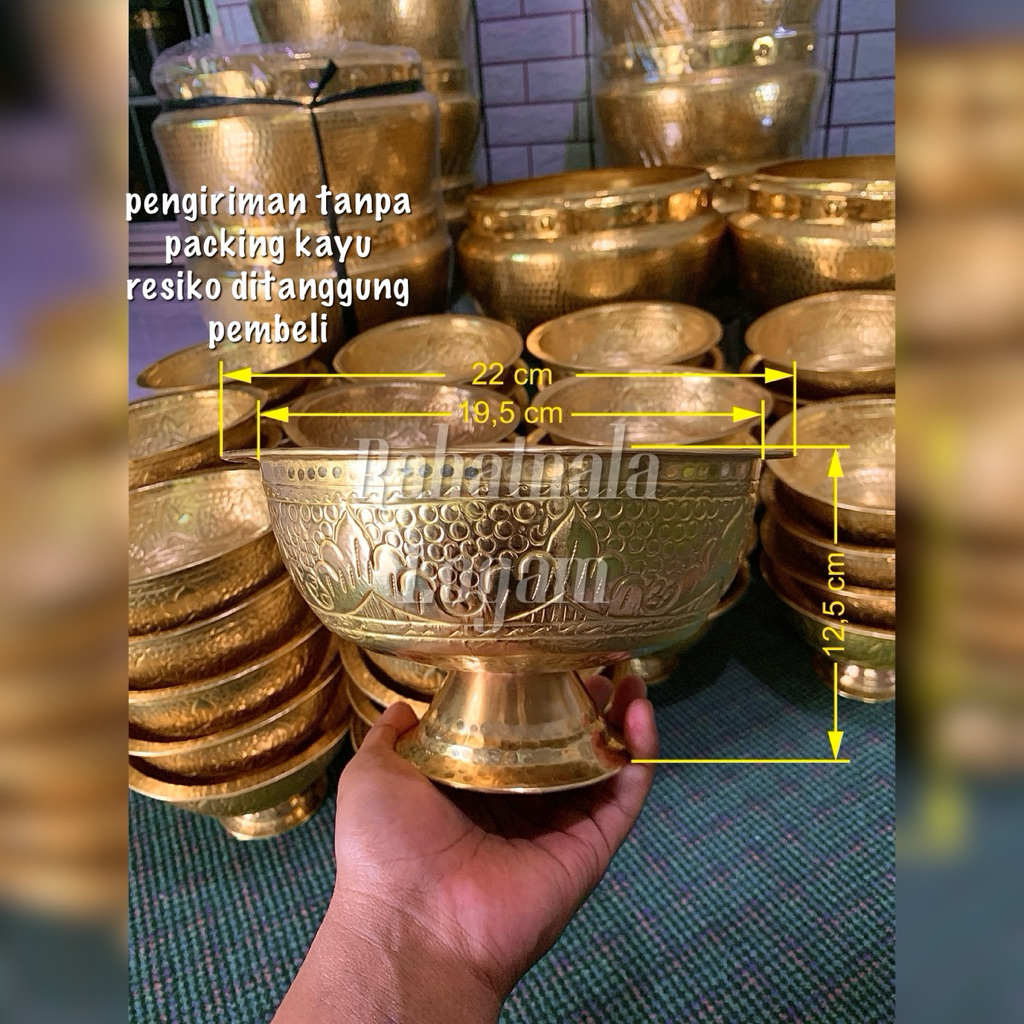 Bokor Cuci Kaki Injak Telur Alat Panggih Manten Kuningan