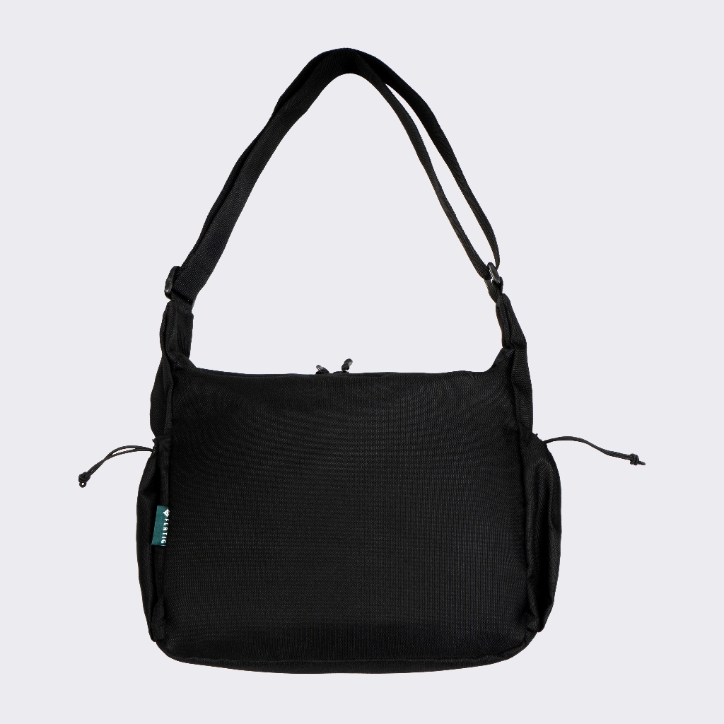 NEW FERTIG - HILLY BLACK SLING BAG - TAS SELEMPANG HITAM MULTI POCKET PRIA MUAT BANYAK KOMPARTEMEN