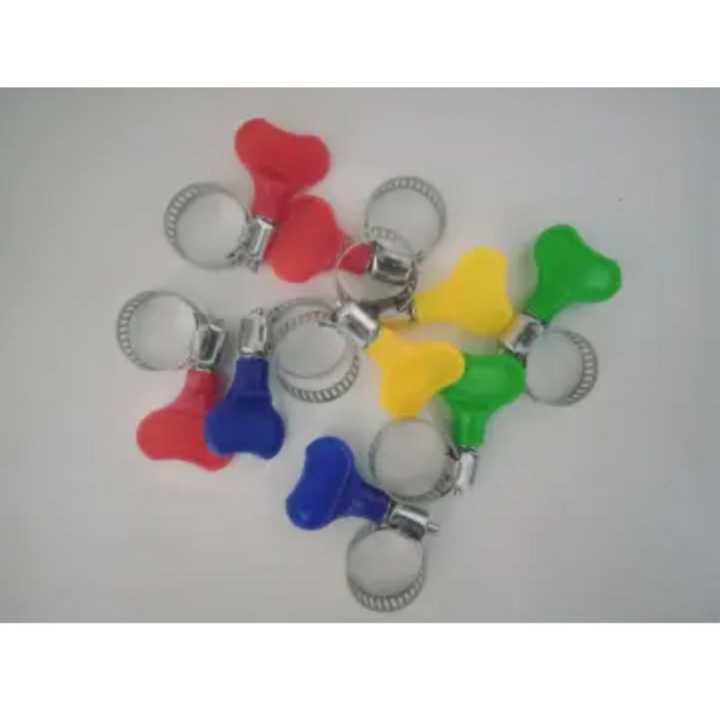 Klem KUPING Selang Gas Air Penjepit Putar Hose Clamp Kompor varian warna - Merah