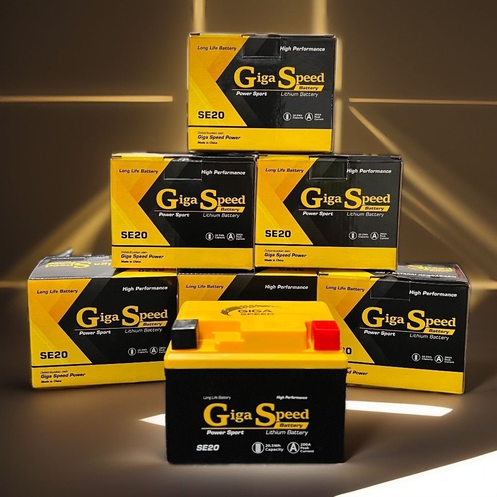 Aki Lithium GigaSpeed untuk Motor