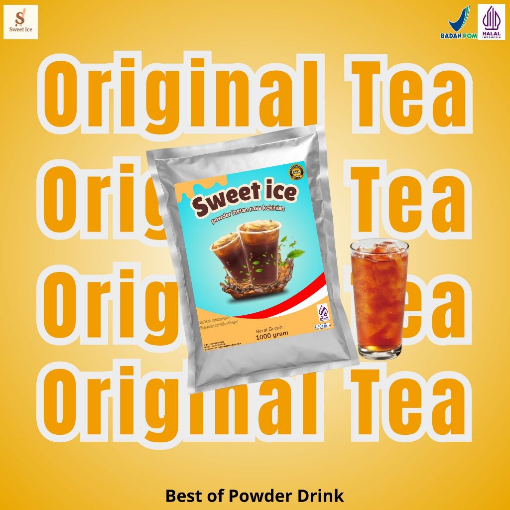 

Bubuk Minuman Tea Original Teh Manis Solo Jumbo Nusantara 1 Kg Praktis Instan Hemat Gula Asli