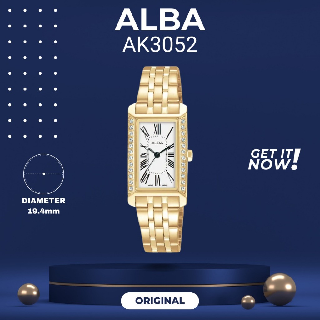 ALBA AK3052 ORIGINAL JAM TANGAN CEWEK ARLOJI CEWEKK FASHION