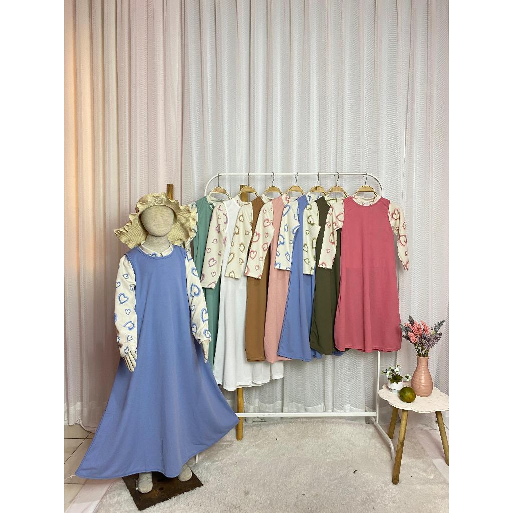 GAMIS ANAK OVERALL CINTA 2in1  SMLXL BABY.CLOTH UNTUK UMUR 3-14 TAHUN  LEPAS PASANG KEMEJA DAN LUARA