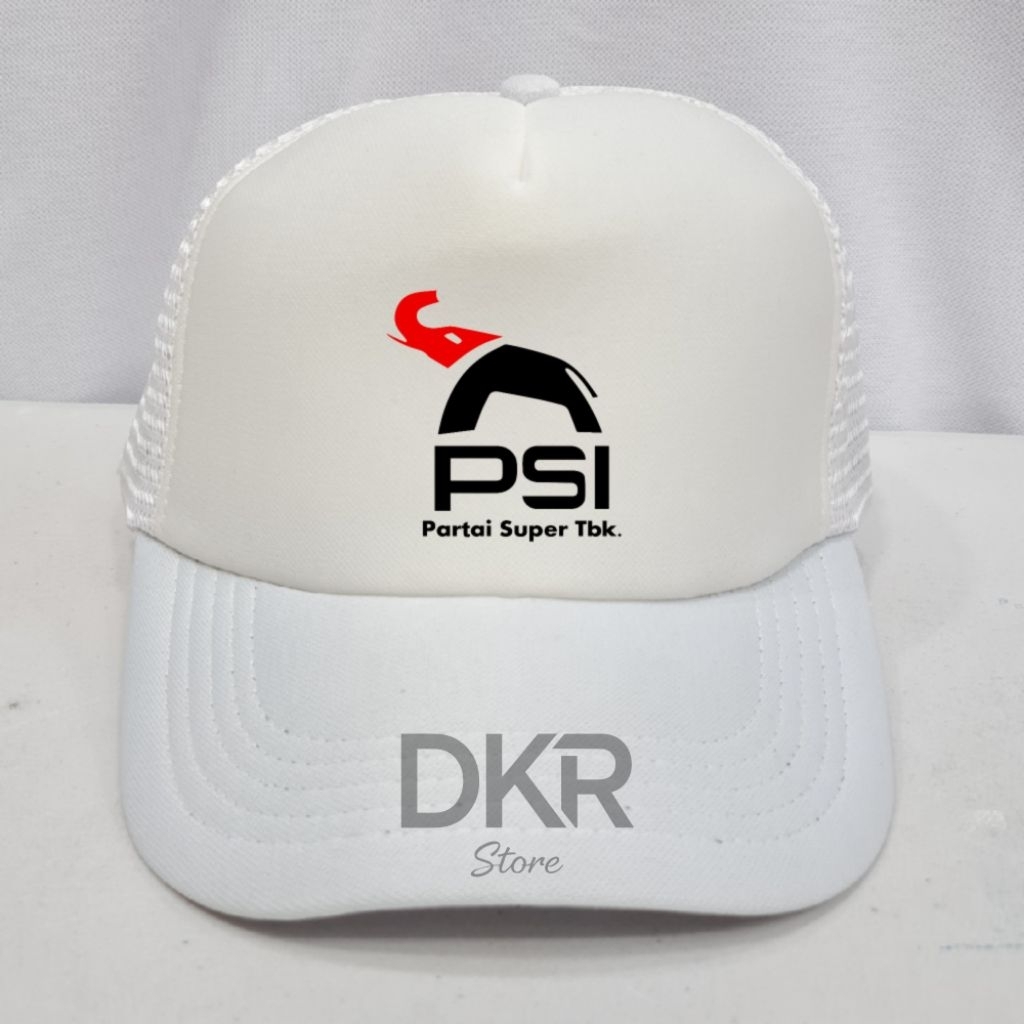 Topi Trucker Partai PSI logo Terbaru