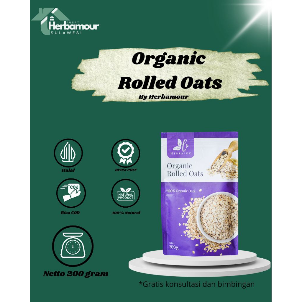HERBAMOUR - ORGANIC ROLLED OAT