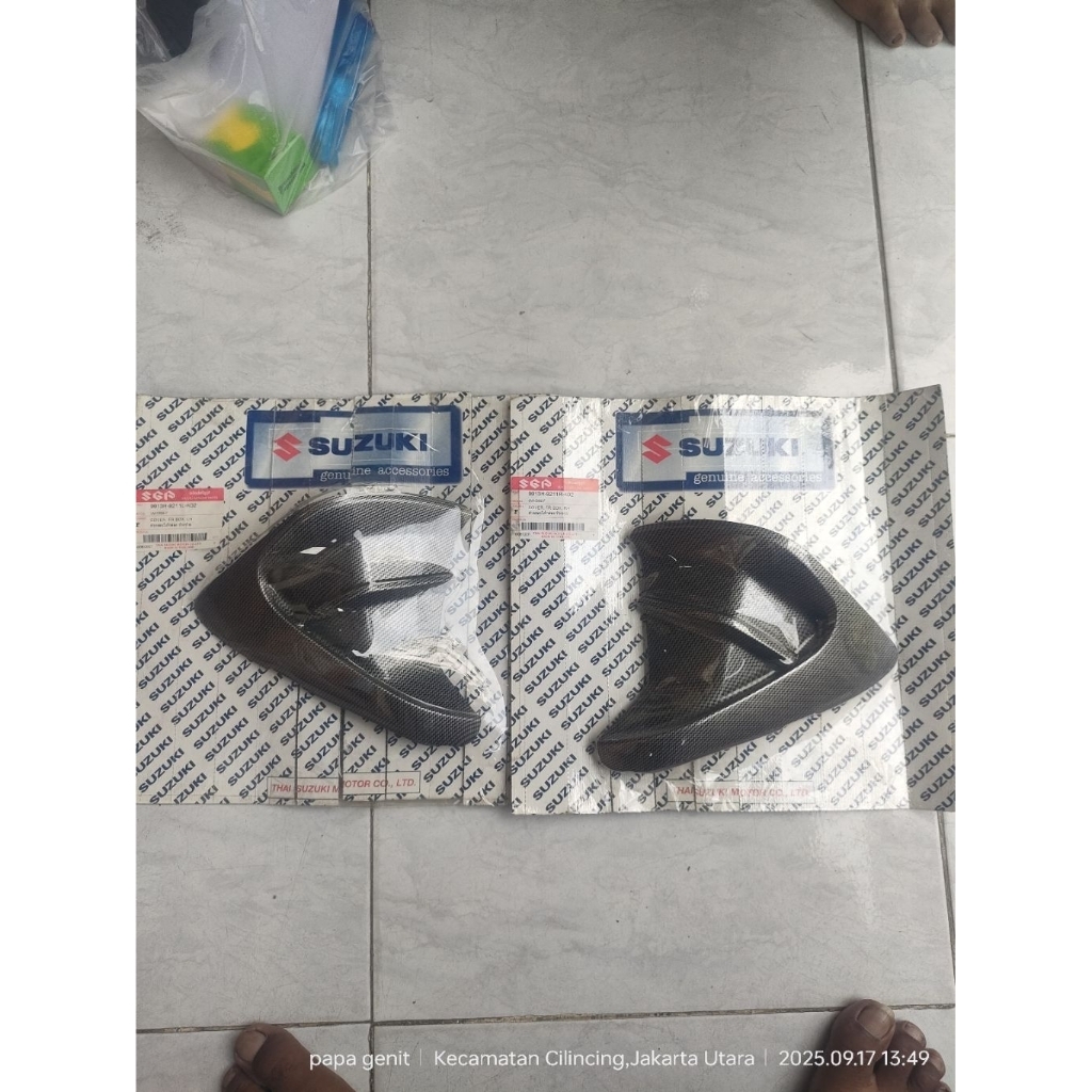 aksesoris suzuki skywave cover FR box RH LH SGA original