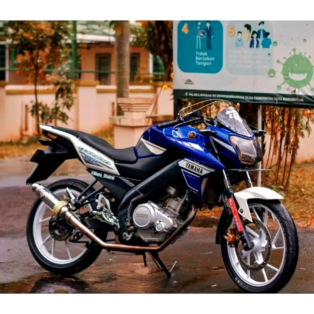 STRIPING LIS STICKER YAMAHA NEW VIXION LIGHTING GP 2014 BIRU STIKER VIXION GP NVL BIRU