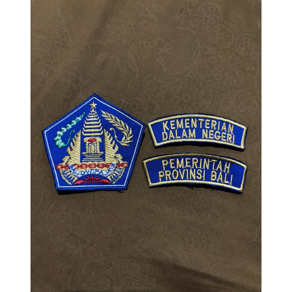 Emblem logo pemerintah daerah provinsi bali, bordir pemda , pemprov bali.