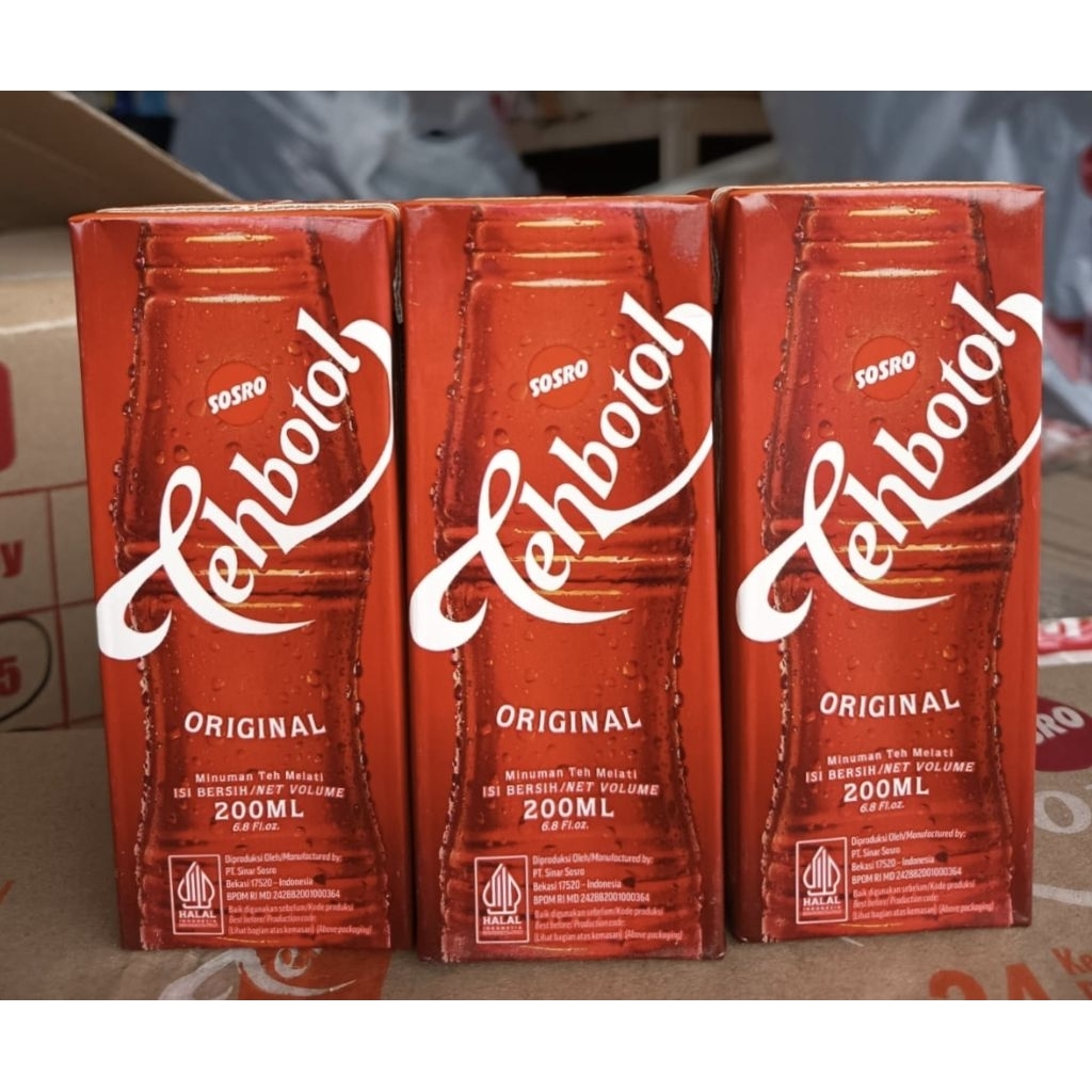 Sosro Teh Botol Kotak Original 200 Ml