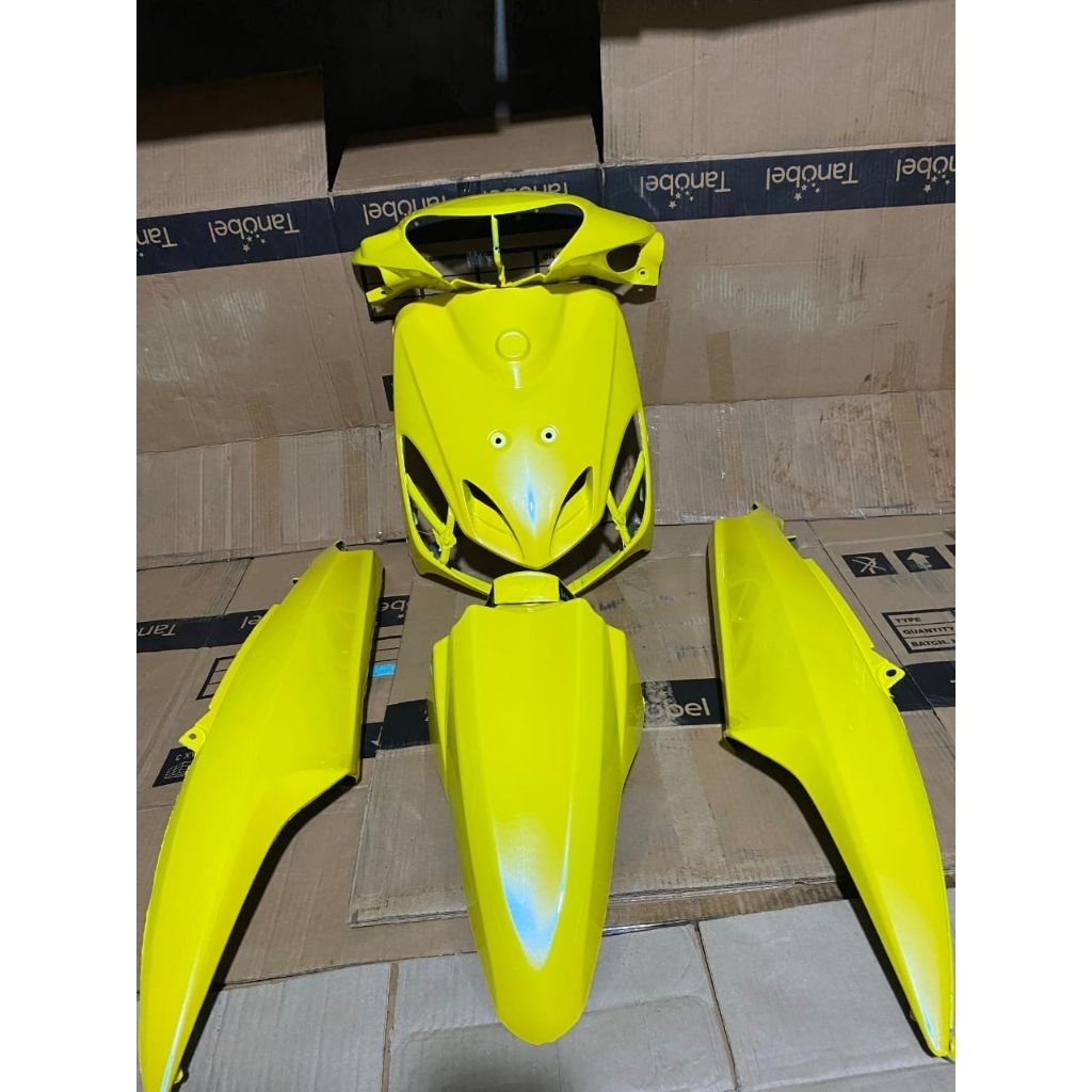 Cover Full Halus Body Mio Smile Warna Kuning Lemon Lembayung Biru