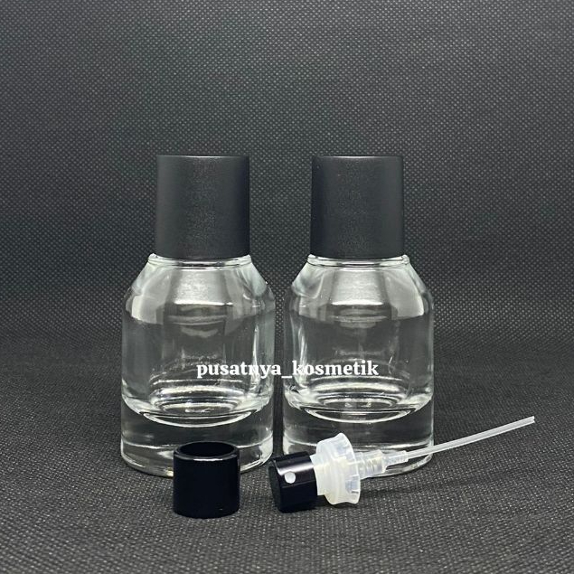 Botol Parfum Hertic 30ml Semipress Tutup Hitam