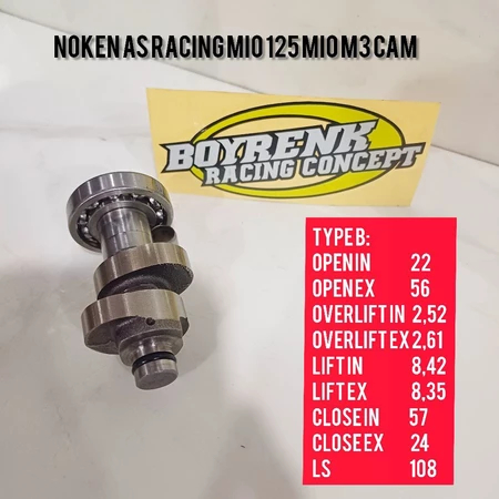 NOKEN AS RACING MIO M3 MIO 125 CAM - BOYRENK RACING