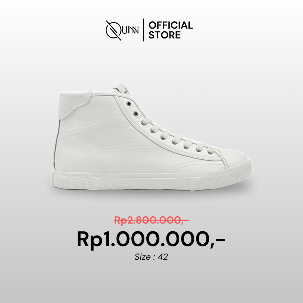 Coach High Top Sneakers White Shoes / Sepatu Kasual Putih Pria FG4398