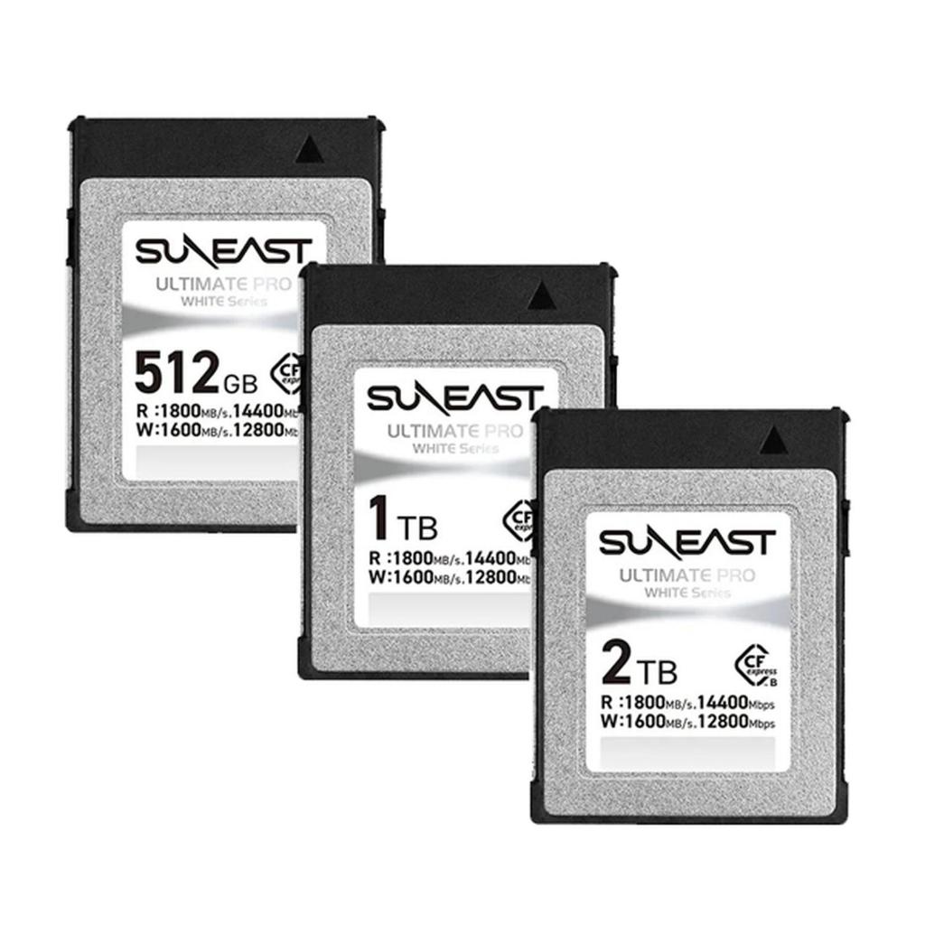 Suneast CFexpress Type B Card White Series 2TB / 1TB / 512GB 1.800MB/s - SUNEAST ULTIMATE PRO WHITE 