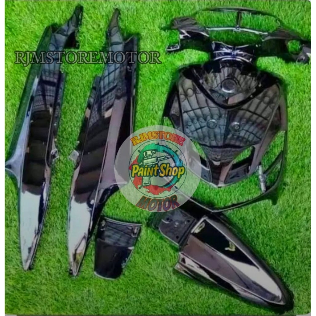 full body halus yamaha mio smile hitam glossy