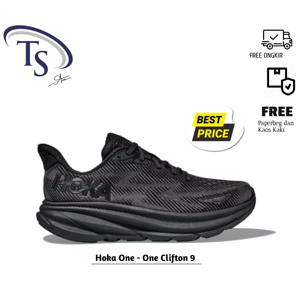 Hoka One One Clifton 9 All Black