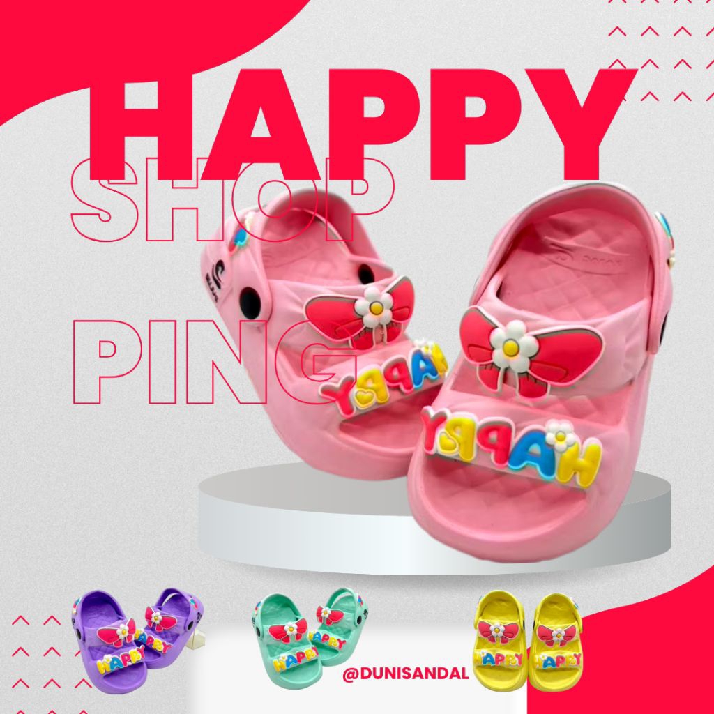 sandal anak perempuan/sandal tali anak/sandal karet/sandal lucu
