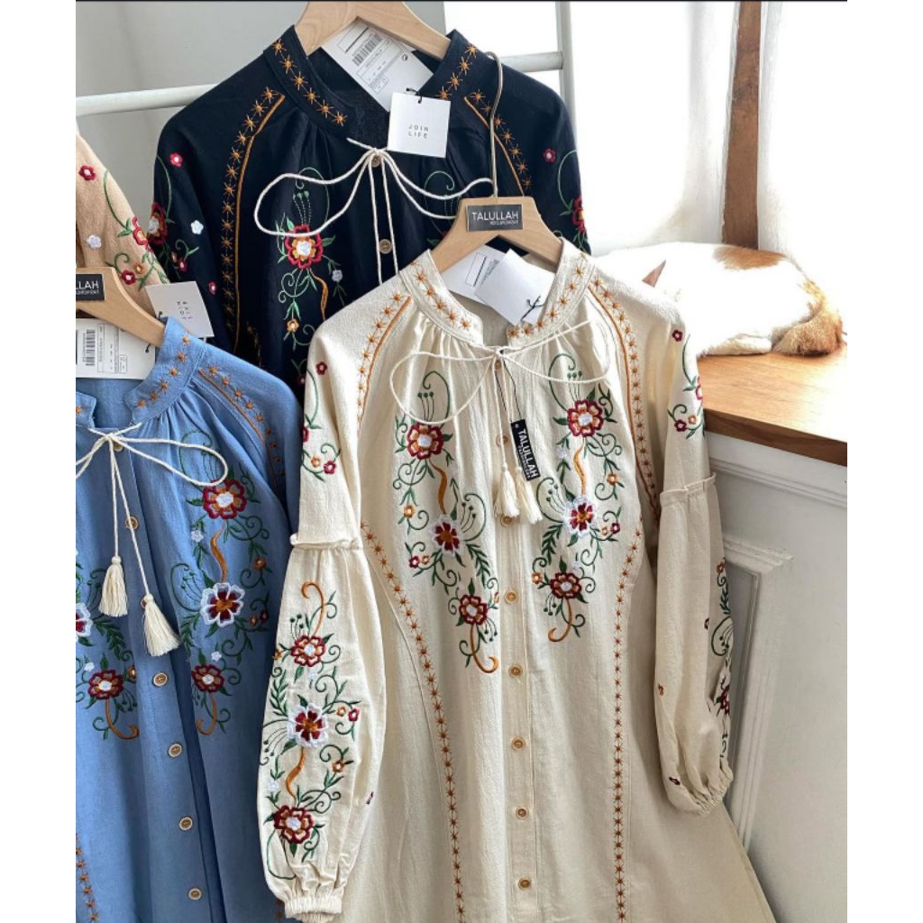 GAMIS LINEN IMPORT / GAMIS BORDIR BUNGA IMPORT