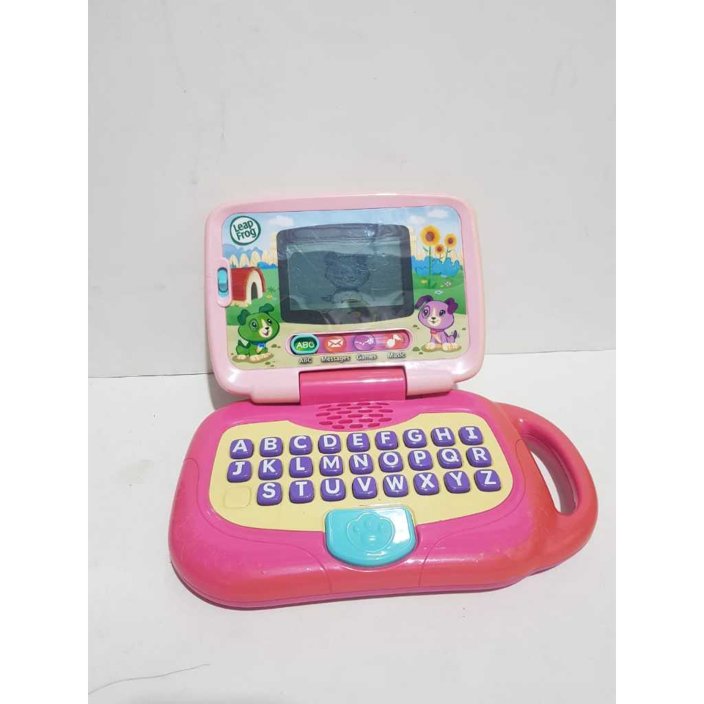 leapfrog leap frog my own leaptop mainan anak laptop pink