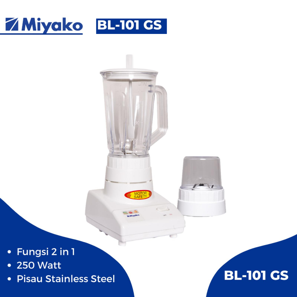 Blender Miyako BL-101 GS Kaca 1 Liter / Blender Miyako BL101GS Miyako Blender Gelas Kaca BL 101 GS